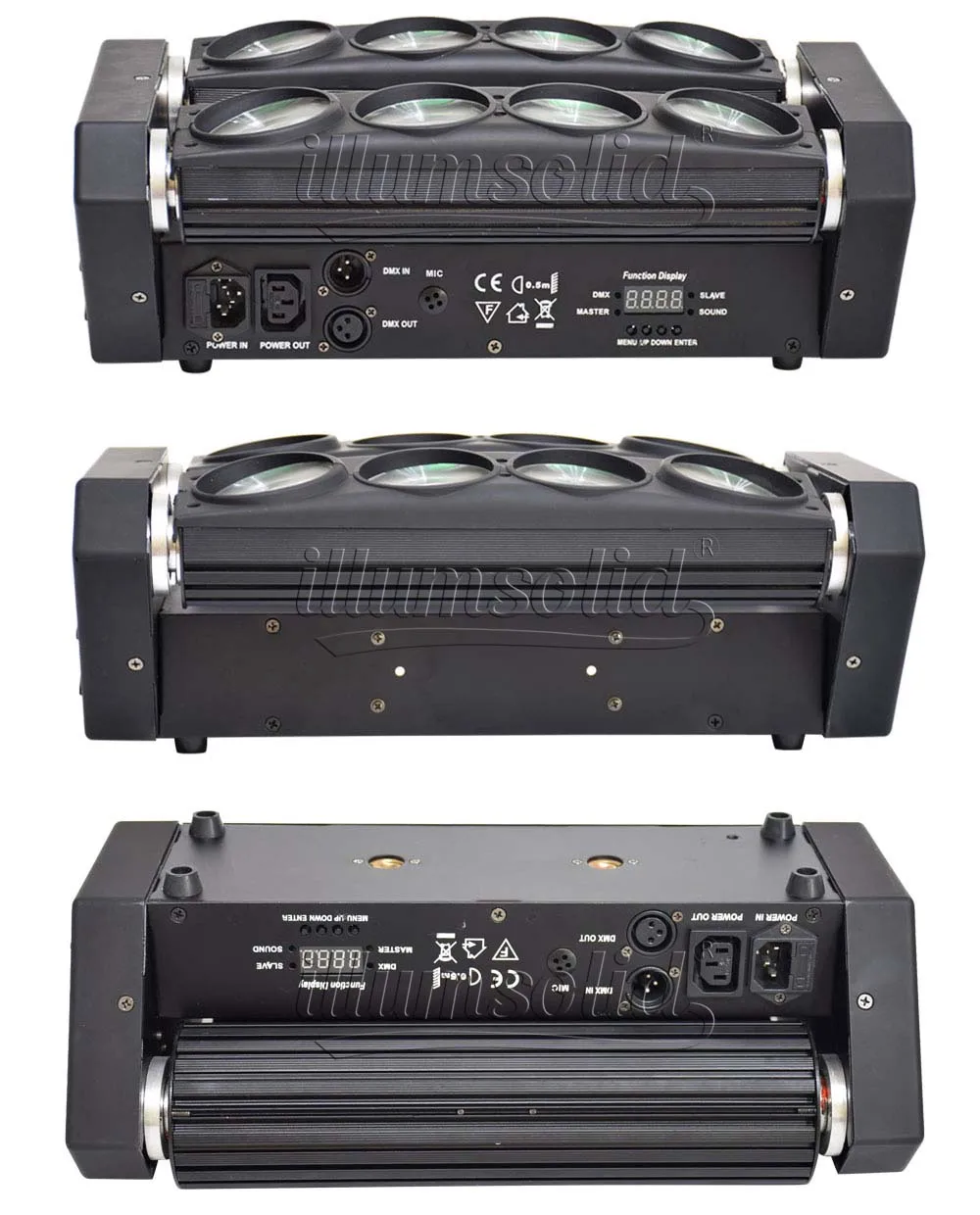 Новое поступление 8x12 Вт Светодиодный светильник паук RGBW DMX512 Звуковое управление диско светильник s 2 шт./лот