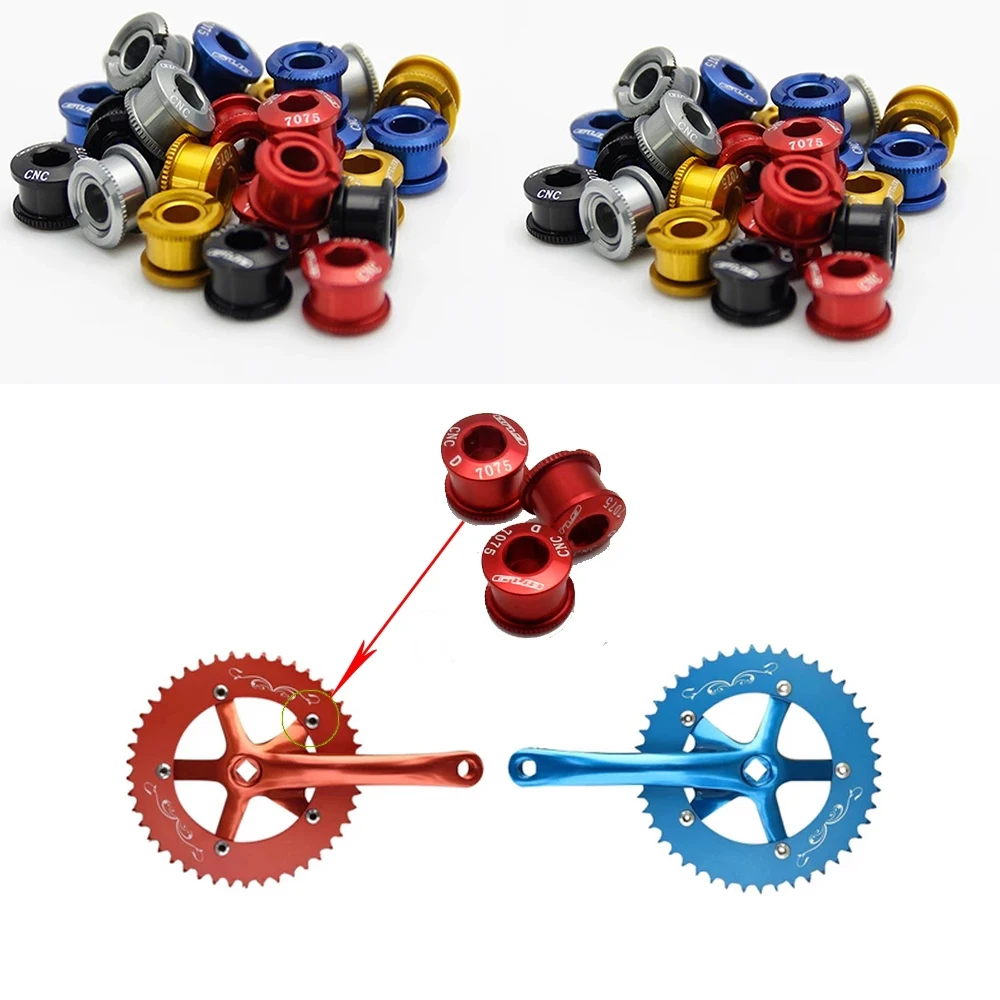 

5pcs/Pack Aluminum alloy Bike Tooth Disc Screw GUB Bicycle Crankset Fixing Chainwheel of 10mm Diameter Bolts