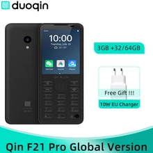 Global Version Qin F21 Pro 3GB 32/64GB Mobile Phone 2.8 IPS Screen 480*640P 5MP Rear Camera Cellphone 2120mAh Battery
