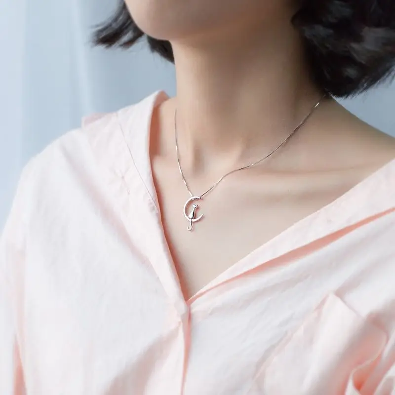 

Collares Choker Simple Personality For Cat Cute And Playful Color Preservation Clavicle Chain Temperament Beautiful Necklace