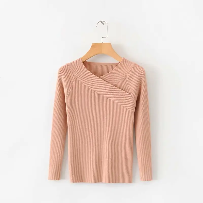 Fashion Women 121-40-1662 European and American Cross sweater | Женская одежда