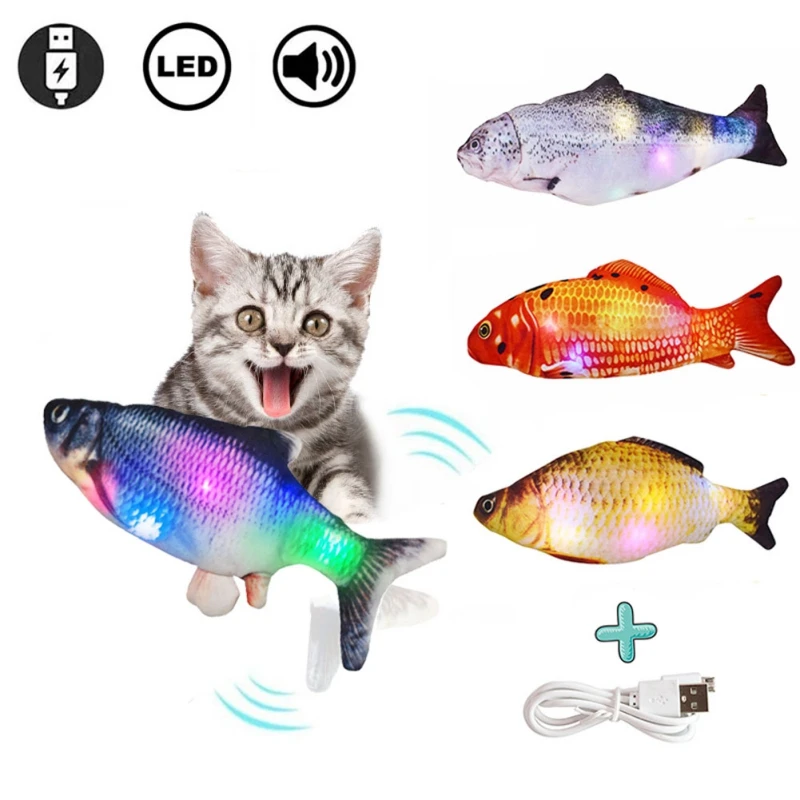 

Игрушка кошка в форме горячей рыбы, интерактивный подарок, игрушки для рыбы, кошачья мята, мягкая подушка, кукла, имитация рыбы, игра в игрушк...