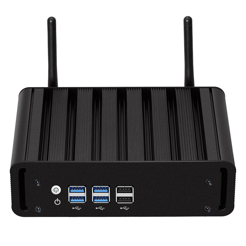 Мини ПК без вентилятора Windows 10/7/8 HTPC настольный DDR3L ОЗУ Intel Core i3 i5 5200U Celeron HD VGA