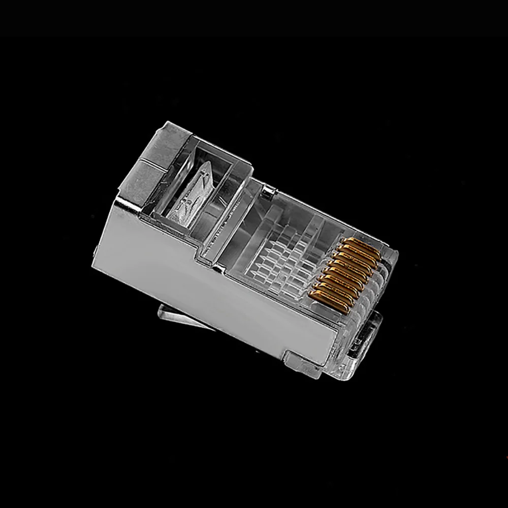 ANPWOO Cat5e RJ45 штекер Ethernet Кабельный разъем сеть 8P8C 8Pin stp экранированные терминалы Cat 5