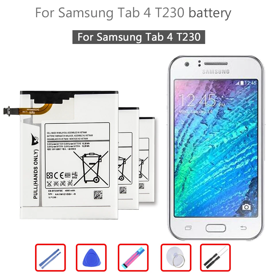 

Аккумуляторная батарея для планшета 4000 мАч для Samsung Galaxy Tab 4 7,0 7,0 "T230 T231 T235