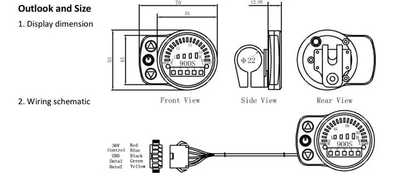 Электрический велосипед электровелосипед светодиодный дисплей