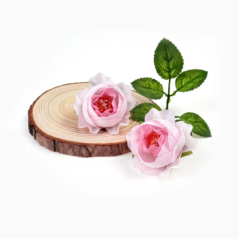 5/10 шт. 5 см Новый шелковая в стиле ретро Пион Искусственные головки цветов для