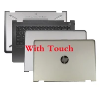 new laptop lcd back coverpalmrestbottom case for hp pavilion x360 14 ba upper top case gold touch version