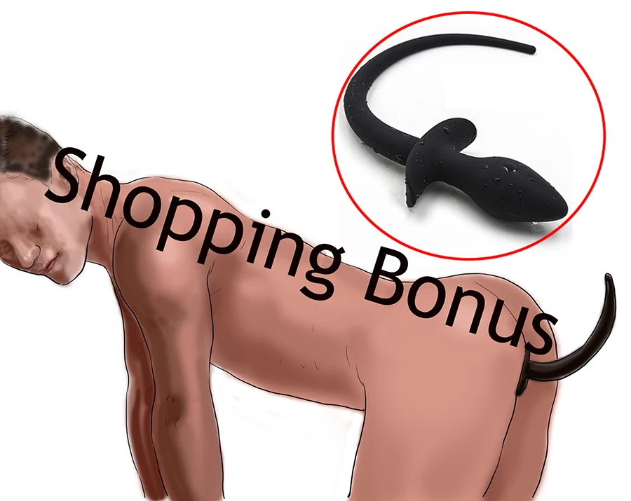 Полный силиконовый хвост собаки Анальная пробка игрушки для взрослых секс игры G