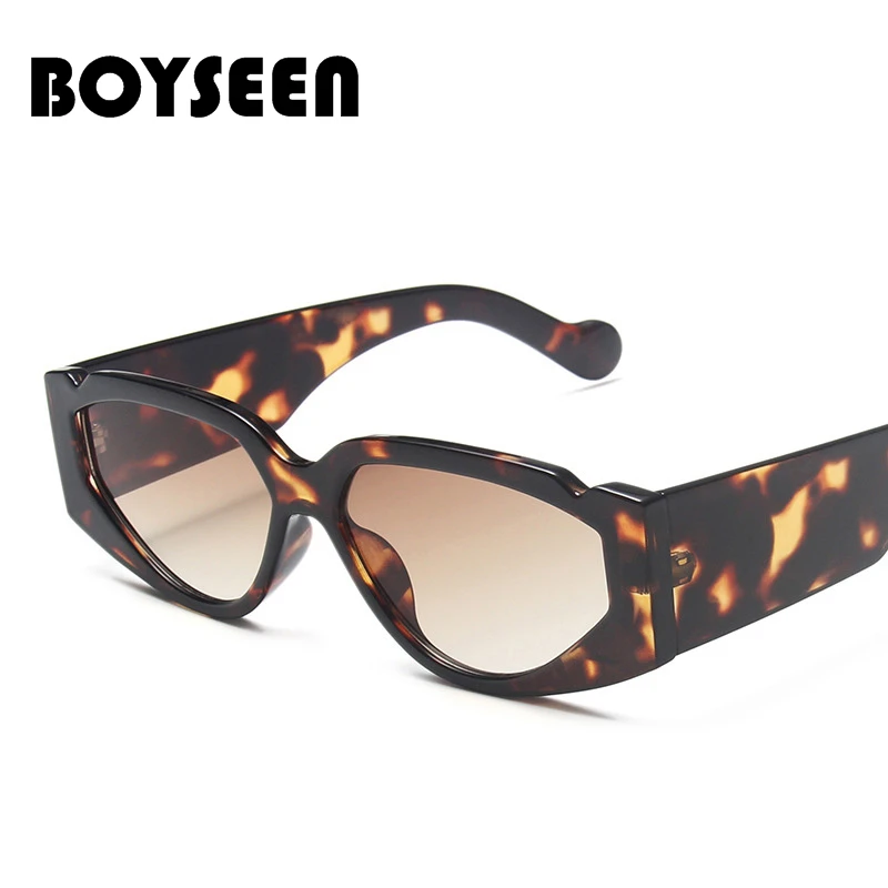 BOYSEEN Новые солнцезащитные очки в маленькой оправе кошачий глаз женские