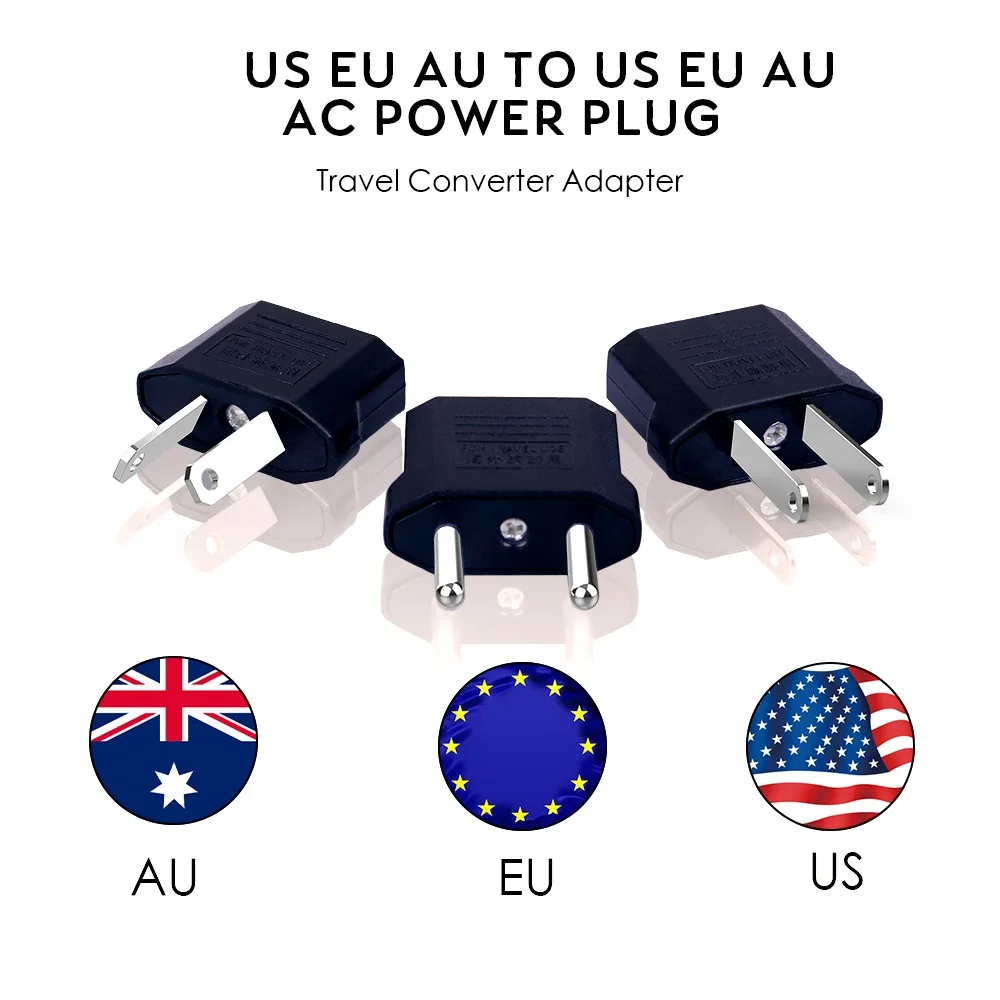 ЕС адаптер питания вилка 6A США в евро Европа настенная розетка для зарядки 2