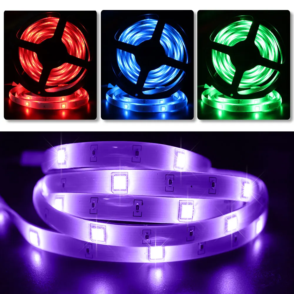 

RGB 5050 Tuya Smart LED Strip Lights Work with Alexa Google Assistant Voice Control 5M 7.5M 10M LED Tape Diode For decoration