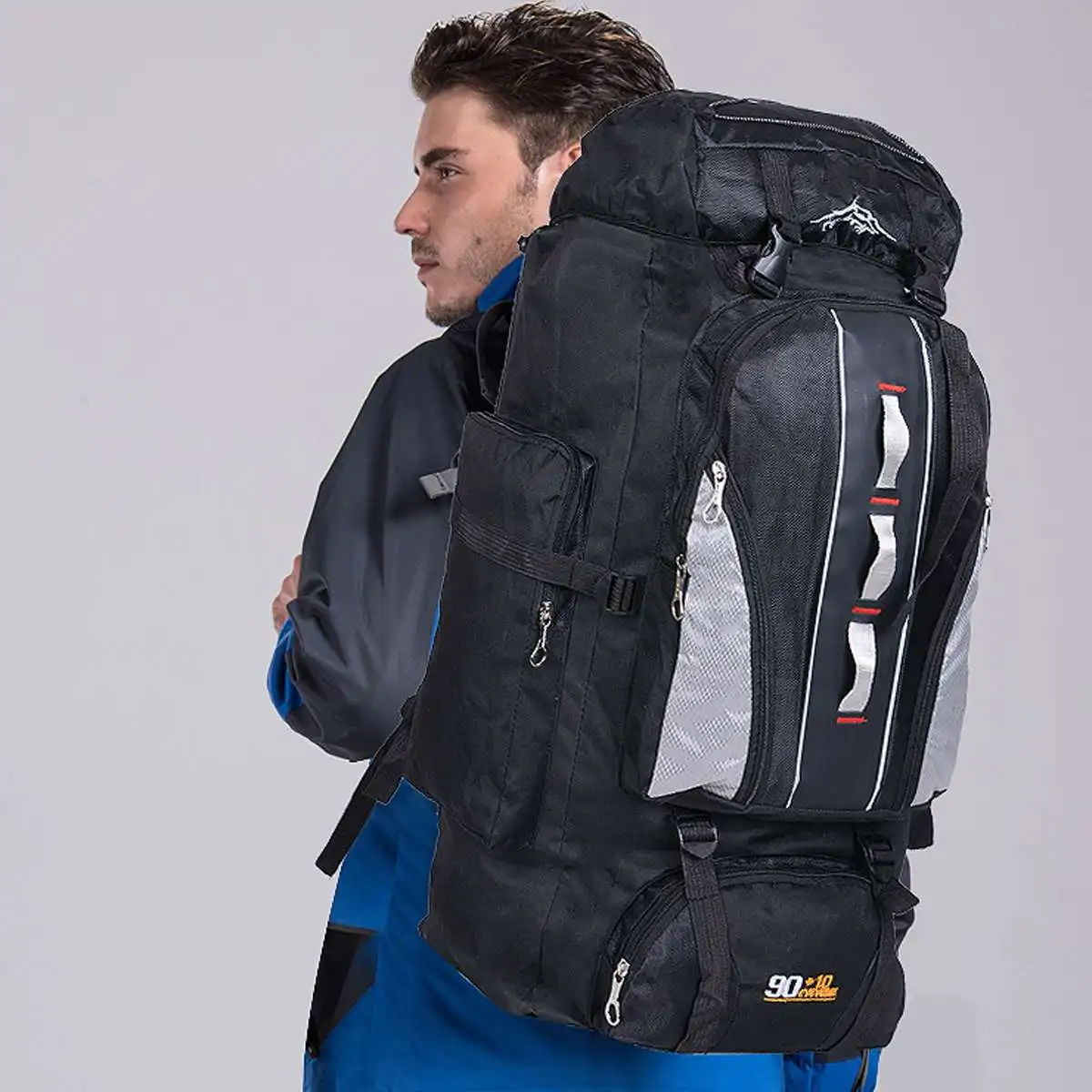 

100L Outdoor Military Backpack Large Hiking Climbing Backpacks Camouflage Softback Backpack For Men Camping Travel Rucksack