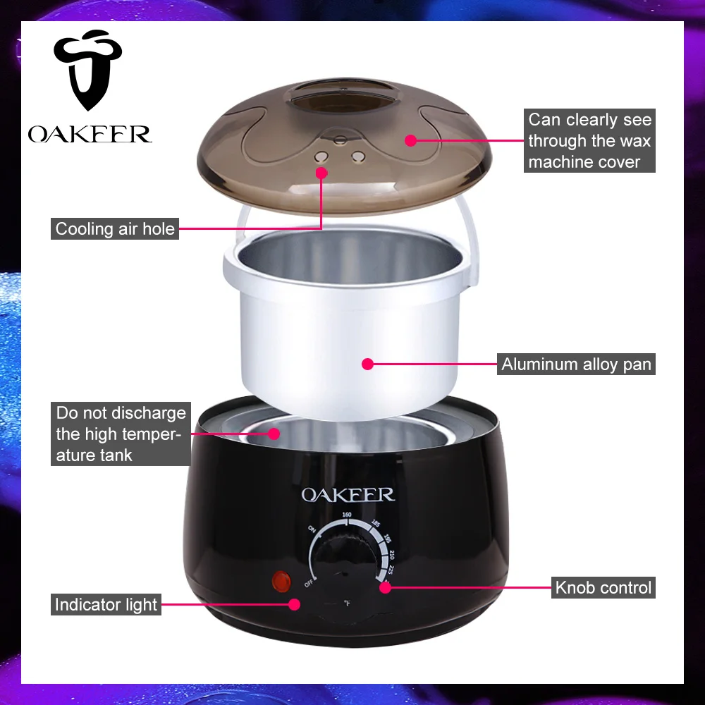 Нагревания воска Накручивающийся депилятор профессиональный подогреватель