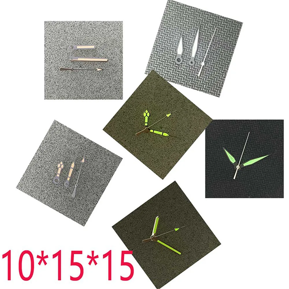 

Модные часы с 3 стрелками/минутами зеленые светящиеся указки для японского движения NH35/NH36