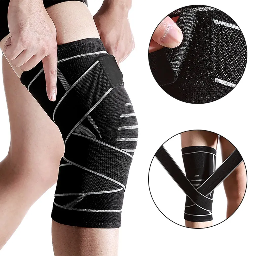 

Knit knee pads Durable Nylon Knees Brace Sports Protecting Pads Ultra Thin Knees Support Safety Kneepad