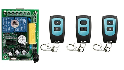 AC 220V 2 CH Channels 2CH RF Wireless Remote Control Switch System receiver transmitter 1CH Relay 315/433 MHz