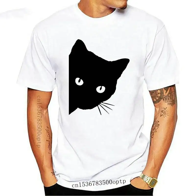

New cat looking out side Print Women tshirt Cotton Casual Funny t shirt For Lady Girl Top Tee Hipster Tumblr Drop Ship-F500
