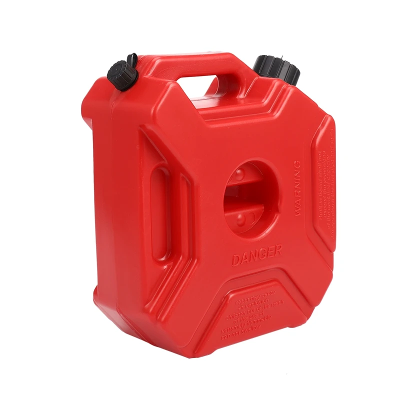 

5L Plastic Jerry Cans Gas Fuel Tank SUV Motorcycle + Mounting Kit