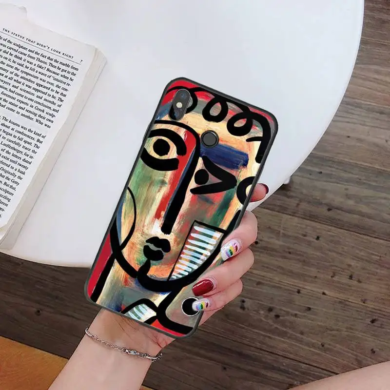 

Picasso abstract Art painting luxury design Phone Case cover For Xiaomi Redmi note 7 8 9 t k30 max3 9 s 10 pro lite