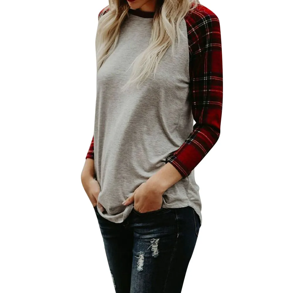 Женские топы и блузки с длинным рукавом О вырезом большие размеры| |