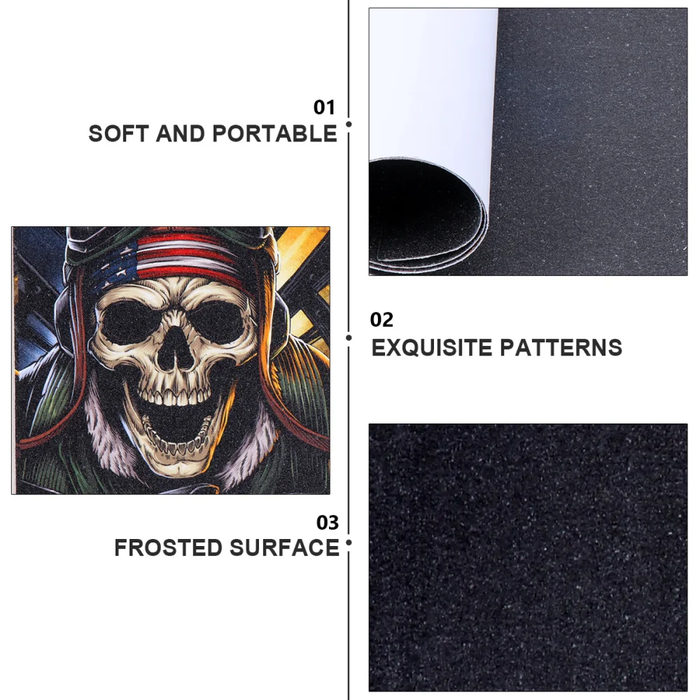 

Four-wheel Skateboard Grip Tape Electric Board Waterproof Stickers