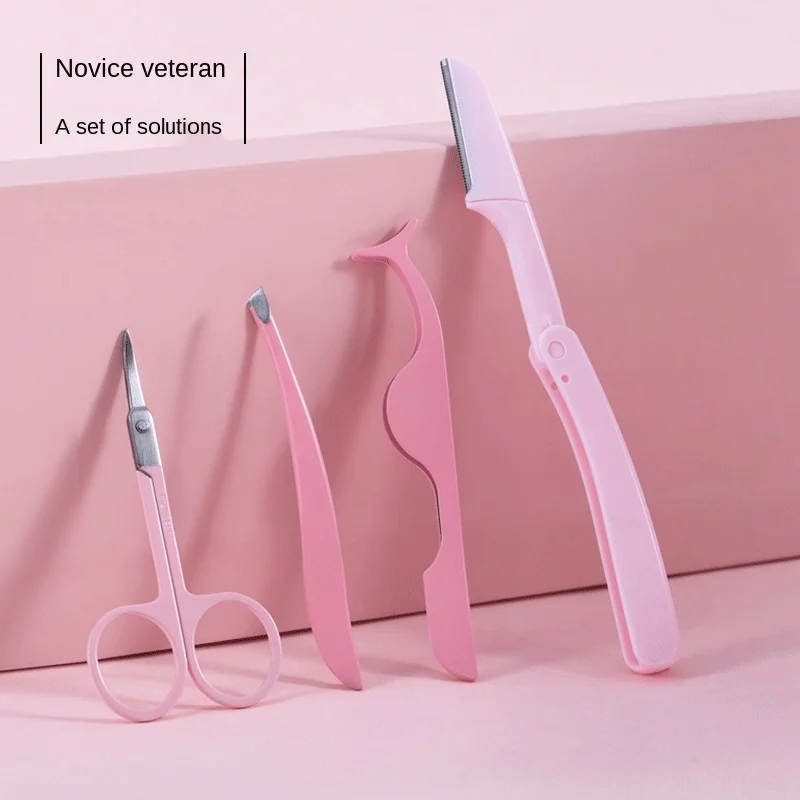 

Beginner Eyelash Curler Scissors for Men and Women Safety Type Stainless Steel Eyebrow Shaving Eyebrow Clip