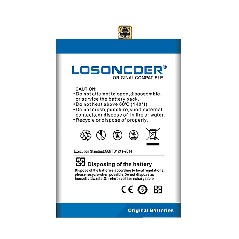 LOSONCOER 3600 мАч 345876P хорошее качество батарея для Elephone S3 смартфон батареи бесплатные