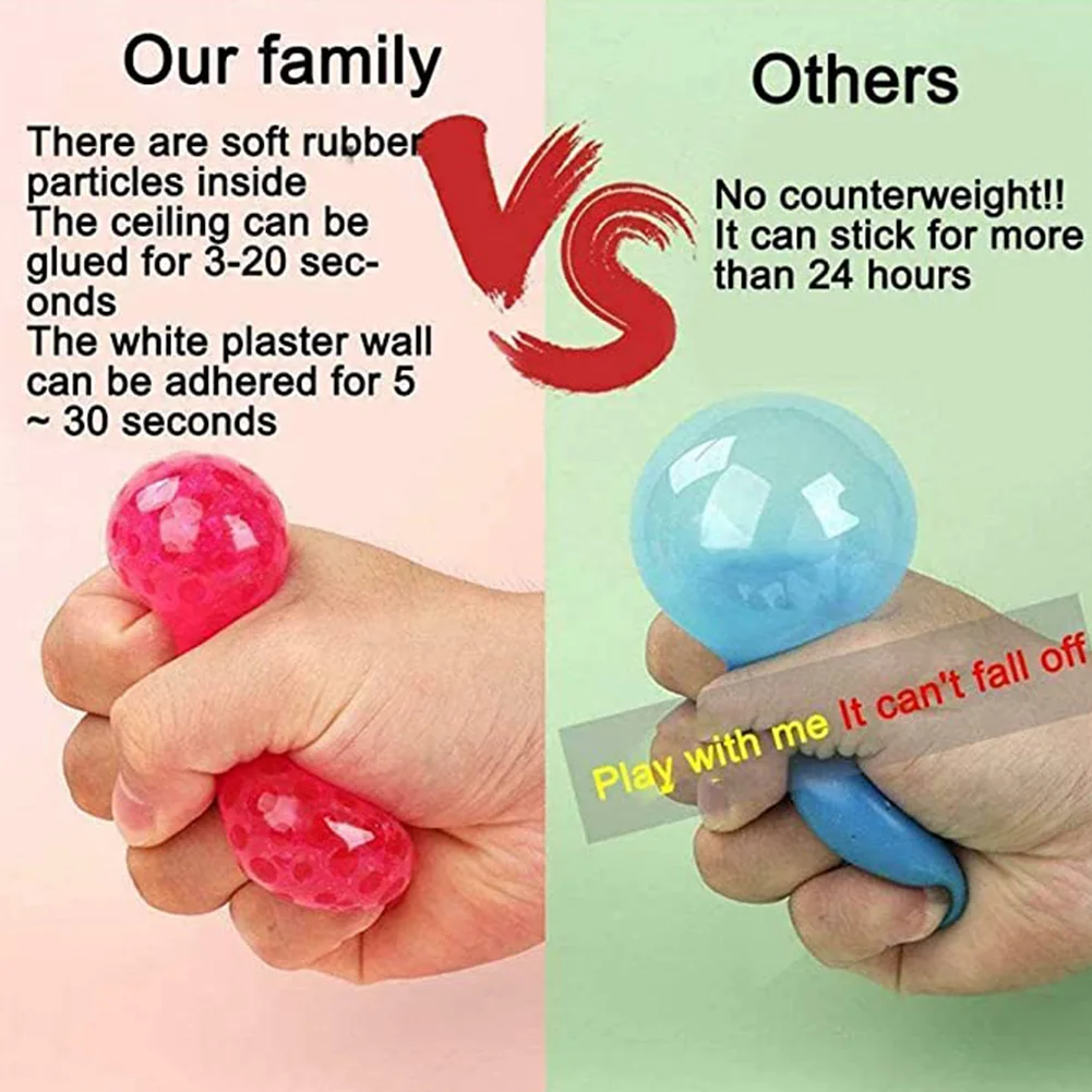 

Toy Squeeze Balls For Kids And Adults To Relieve Stress Fun Toys For Stress Relief Toys Elastic Squeeze Balls 8PCS 2021 HOT
