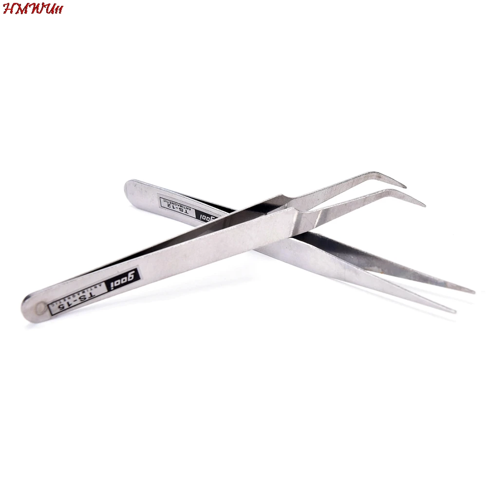 

2PCS Professional Tweezers For Nail Art/Face Care/Eyelash Extension Blackhead Acne Blemish Pimple Remove Tool For Kitchen