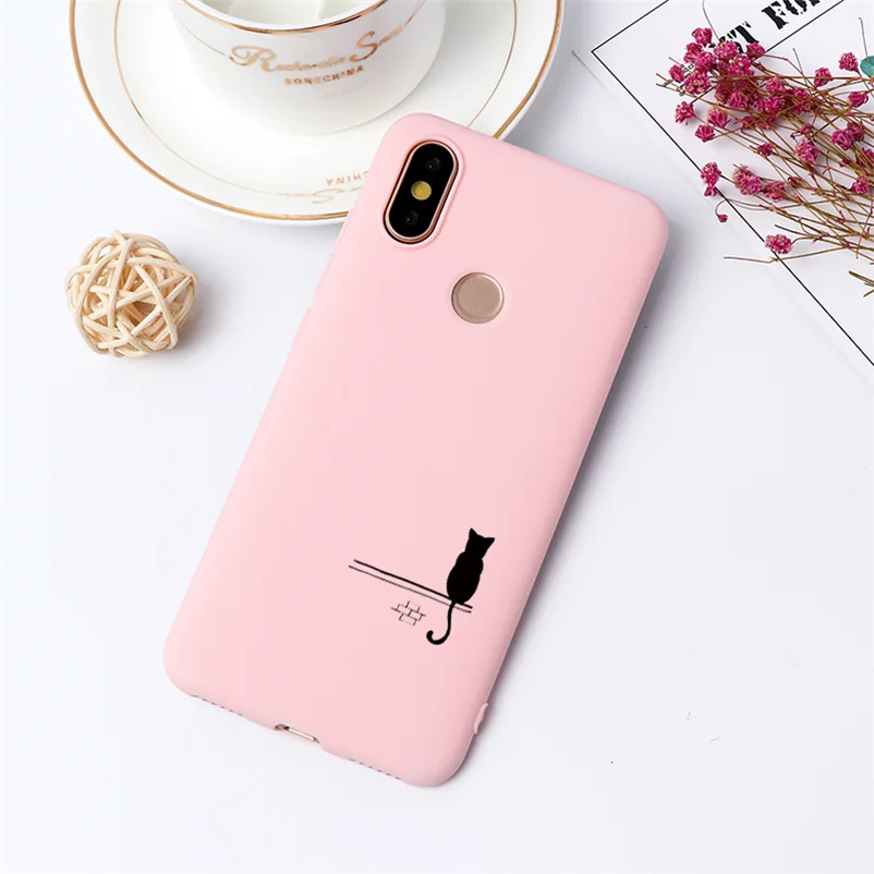 24Kfe-xheimao Черный, розовый матовый чехол для телефона для Xiao mi Red mi 7A 8 5 Plus 6A Note 8 5A 5 6 7 Pro mi A1 A2 A3 8 Lite 9 SE 9T F1 CC9 CC9e TPU Защитный чехол - Цвет: 24Kfe-xheimao