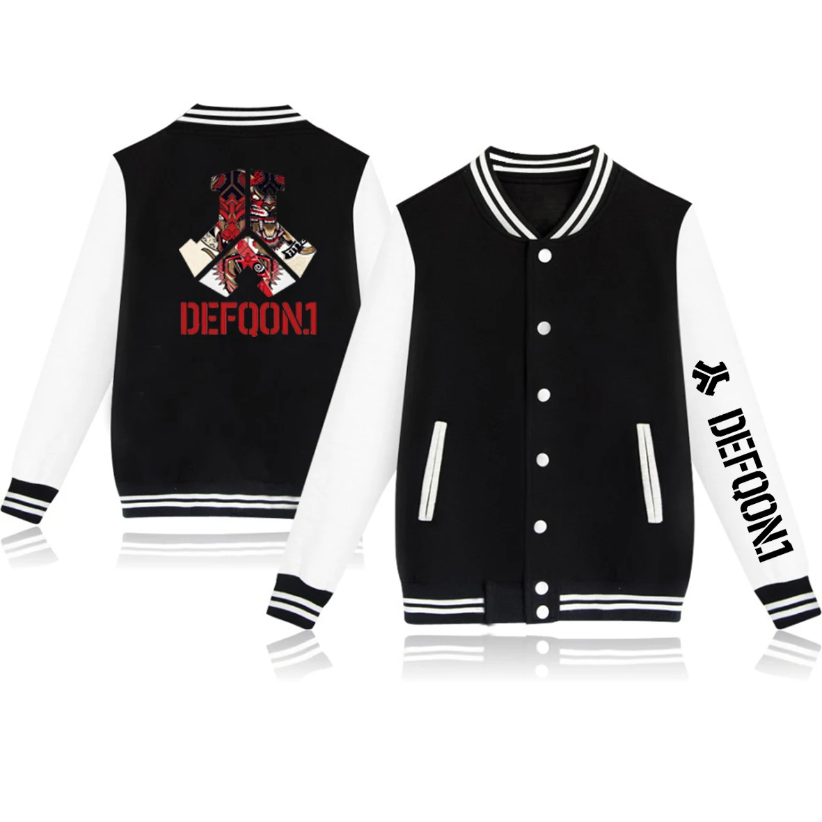 

Hip Hop Defqon.1 Men's Bomber Jacket Vintage Letters Embroidery Varsity Jacket Men's Coat Y2k Streetwear Cool Men's Clothing