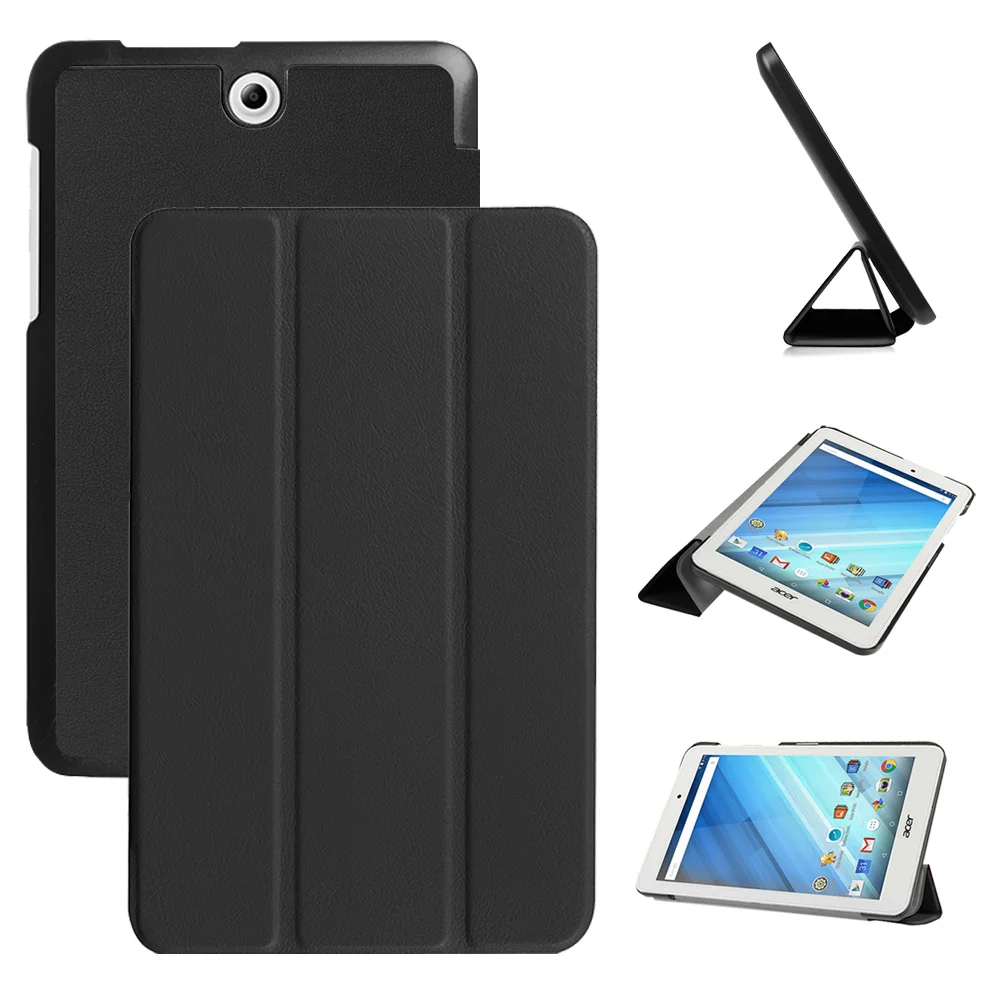 Защитный кожаный чехол подставка магнитный для планшета Acer Iconia One 8 B1 850 +