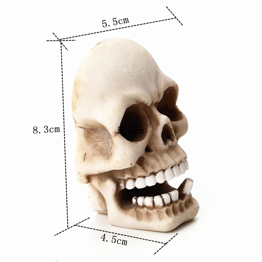 

HOT Halloween Creativity Polyresin Skull Hook Key Holder Wall Wire Storage Accessories Home Decoration Kitchen Hook Wall Hooks