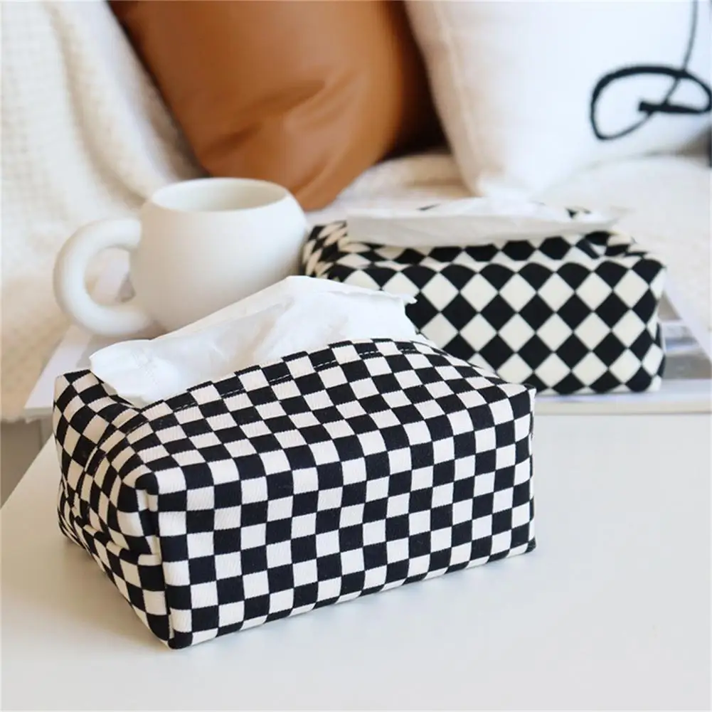 

6 Colors Attractive Beautiful Fine Knitted Tissue Holder Bag Anti-deform Tissue Holder Durable for Bedroom