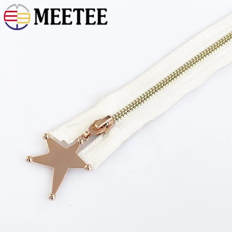 1 шт. Meetee 5 # двойная металлическая молния с открытым концом Сделай Сам для шитья