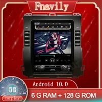 android 10 car radio for toyota prado lexus gx 470 dvd player gps autoradio navigation vertical screen tesla style 10 4 5g