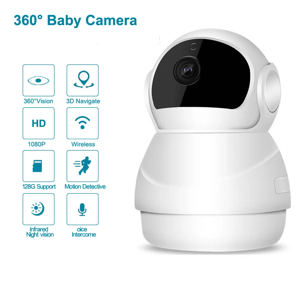 

IP Camera 1080P Security Camera WiFi Wireless CCTV Camera Surveillance IR Night Vision P2P Baby Monitor Pet Camera