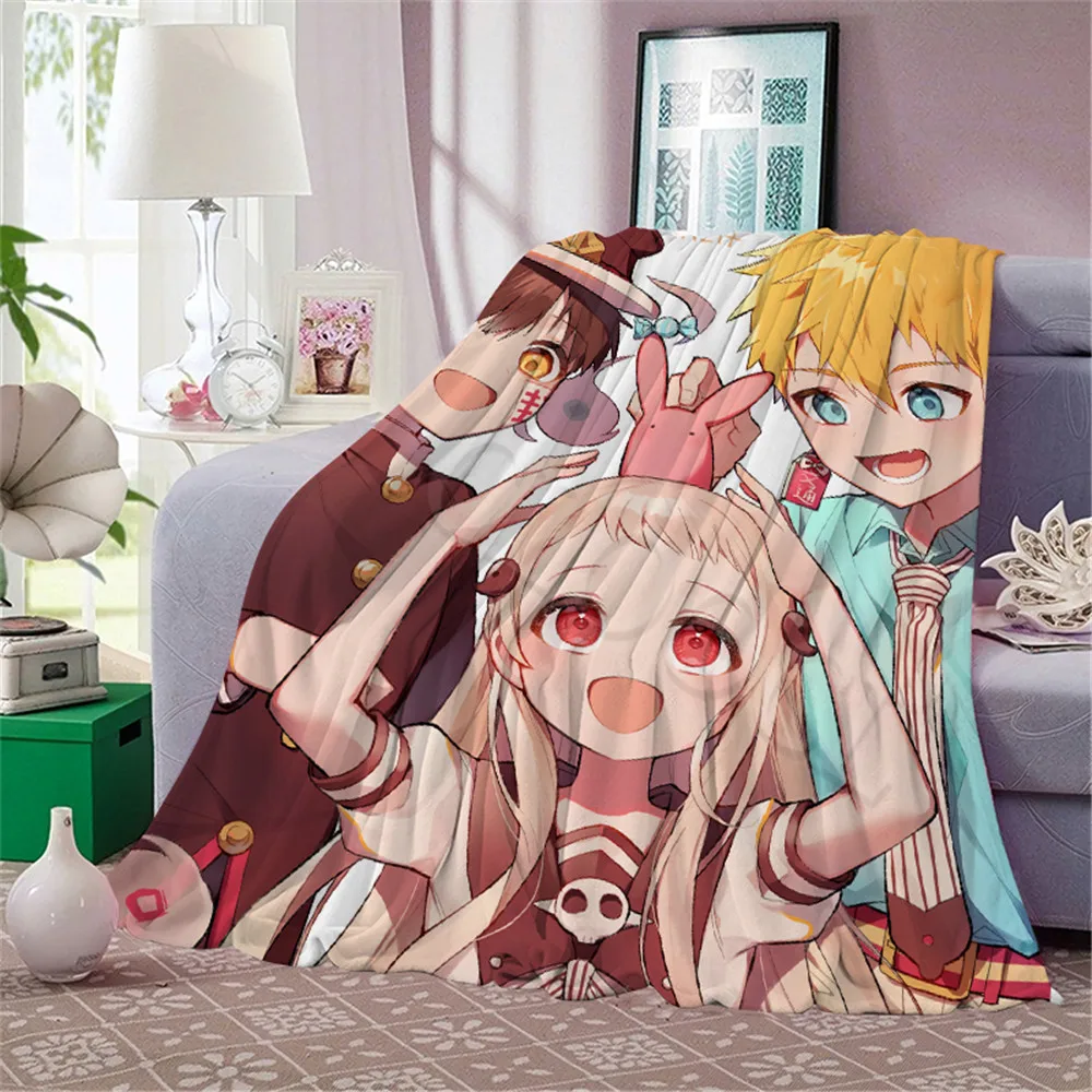 

Toilet-Bound Hanako-kun 3D Blanket for Beds Printed Cartoon Anime Flannel Blanket Sofa Home Decor Party Student Throw Blanket