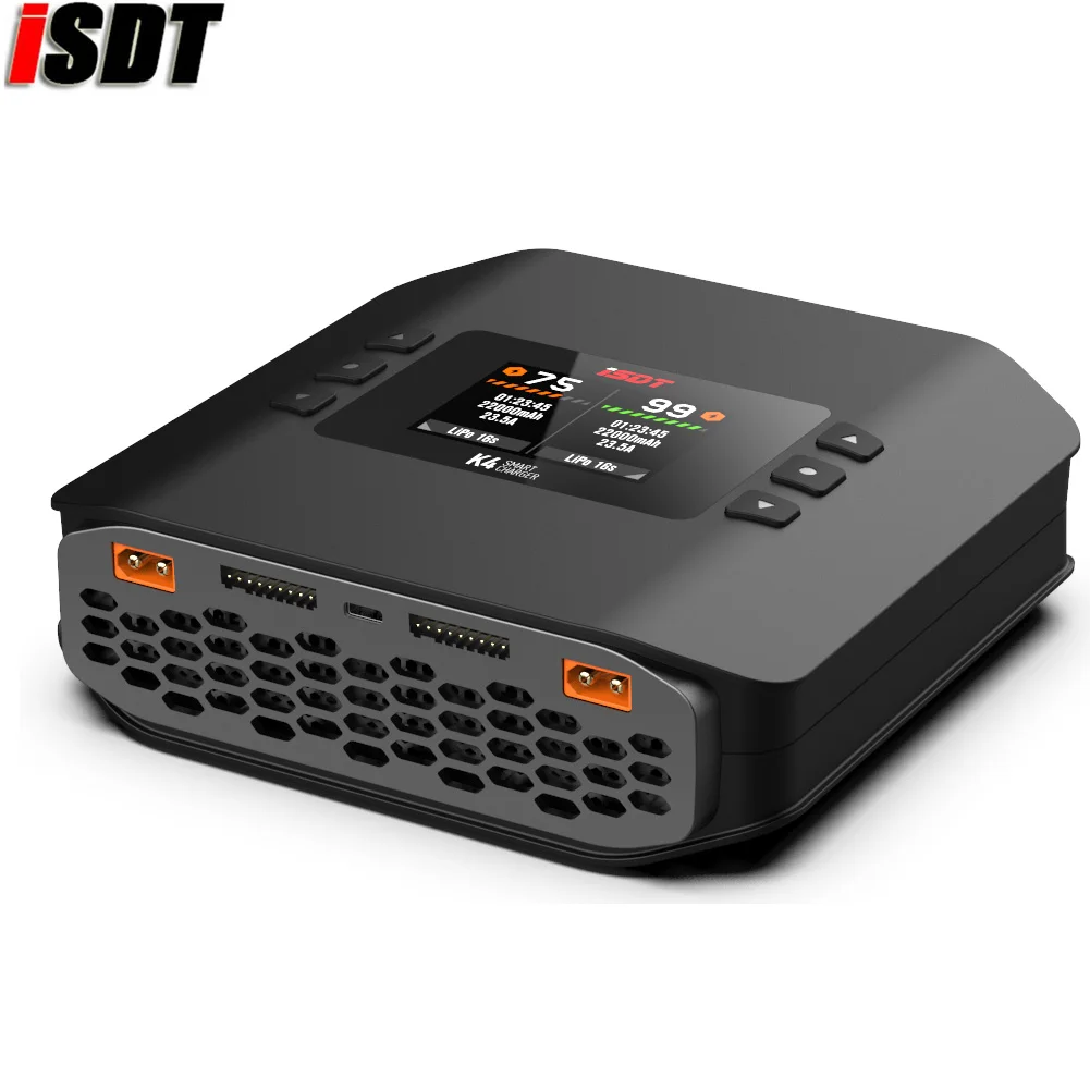 ISDT K4 1~8S Lithium Battery Smart Charger 20A 600W AC/DC IndependentDual Mode Dual Channel For Lipo charge Rc Toy | Игрушки и хобби