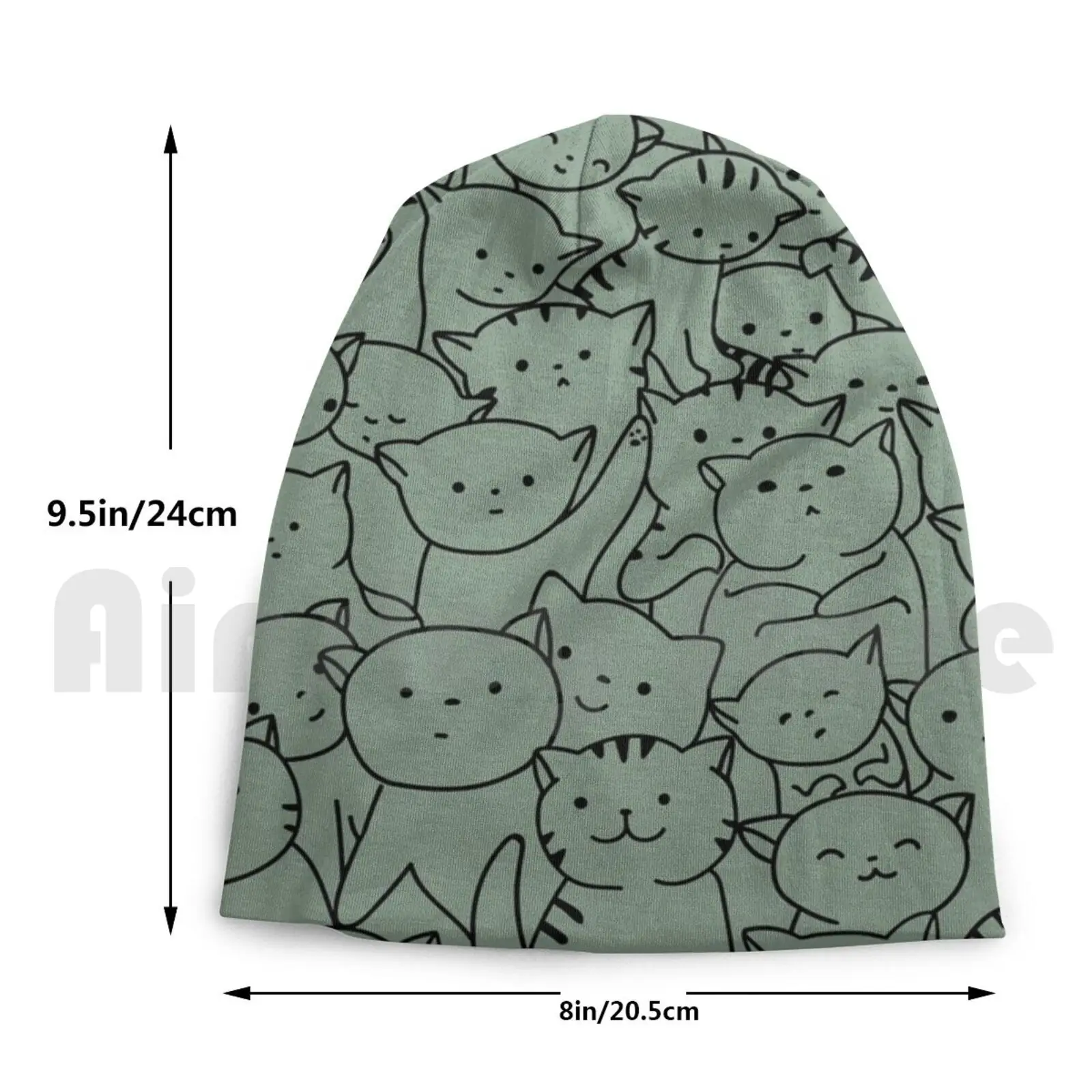 Кошка армия шапки бини пуловер Кепки удобные Crazy Cat Lady Beanie с шапка очаровательны