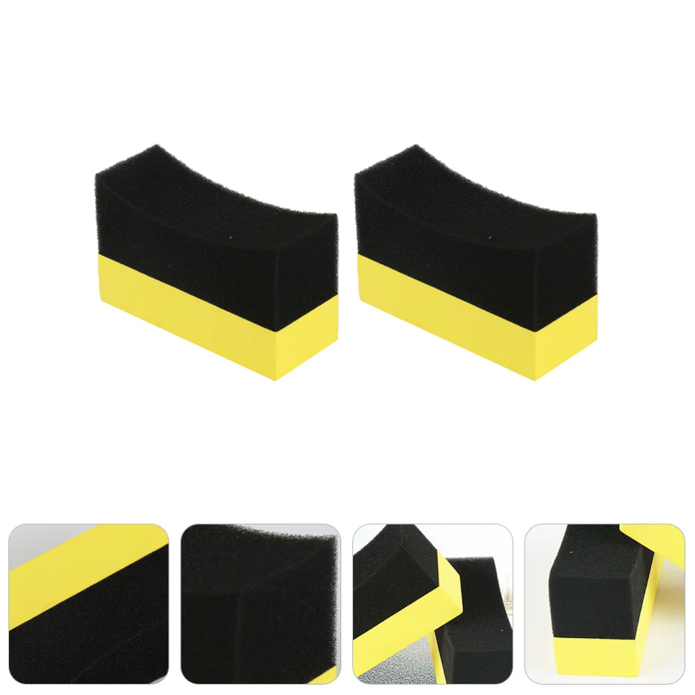 

2pcs Portable Wax Sponge Clear Residual Wax Car Interior Cleaning Sponge Brush