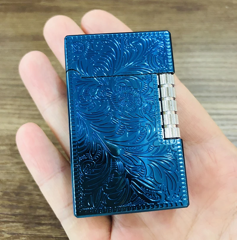 Креативная газовая зажигалка с открытым огнем индивидуальная металлическая