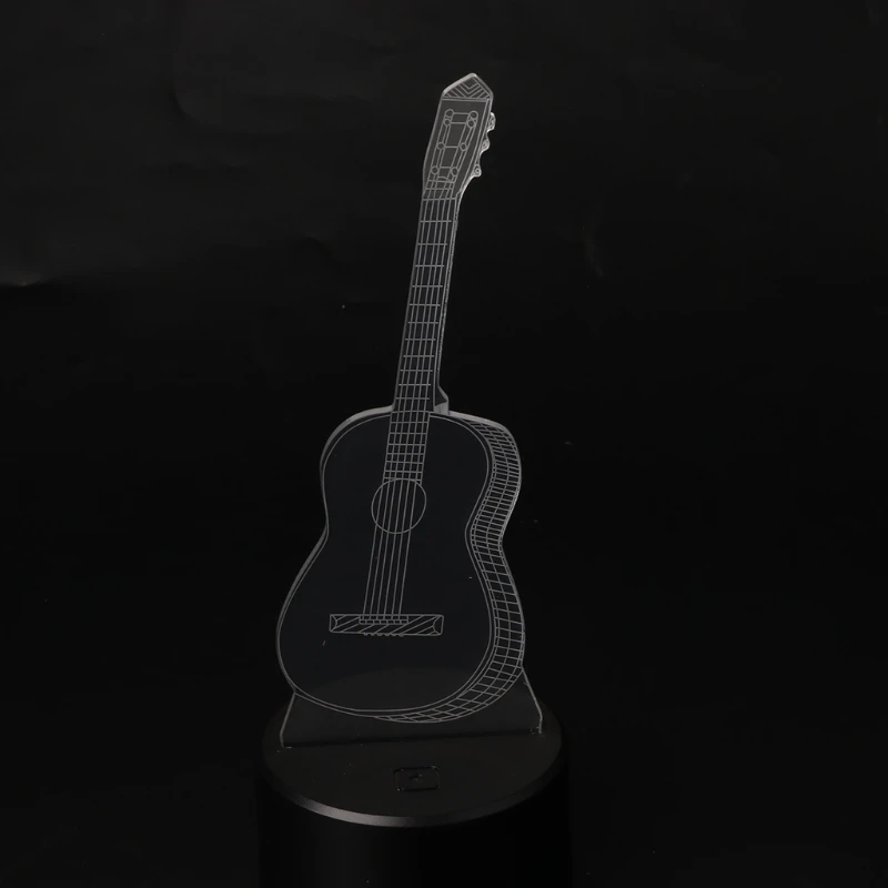 

Creative LED Night Light 7 Color Changing 3D Guitar Shape Touch Lamp Decorative Desk Lamps Home Decoration