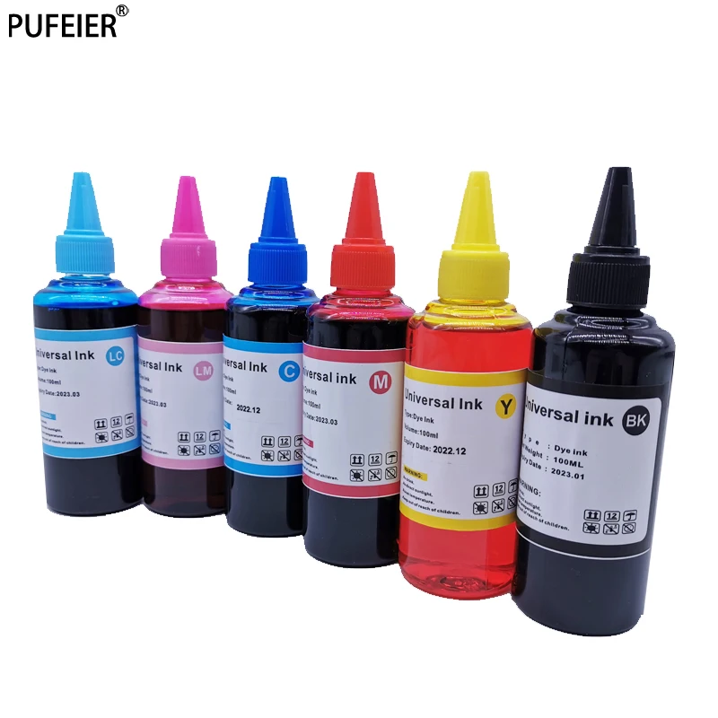 6 бутылок с чернилами на основе краски для Epson P50 PX820FWD PX830FWD PX700W PX710W PX800FW PX810 PX650 PX50 PX660
