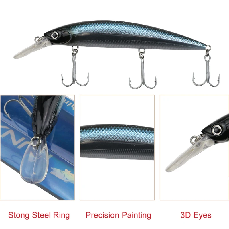 Runature 110 мм 37 г погружные Гольян рыболовные приманки искусственная жесткая