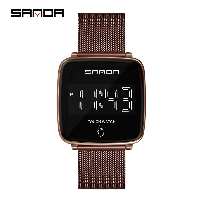 Часы наручные SANDA мужские/женские цифровые с сенсорным экраном 2020