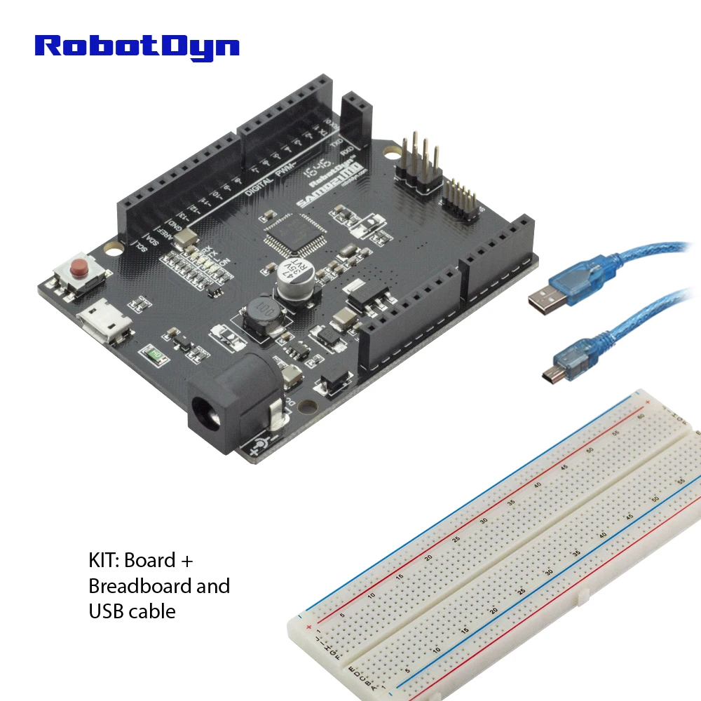 SAMD21 M0. 32-битный процессор ARM Cortex M0 ядро. Совместим с Arduino Zero, Arduino M0. Форма R3 - Цвет: KIT