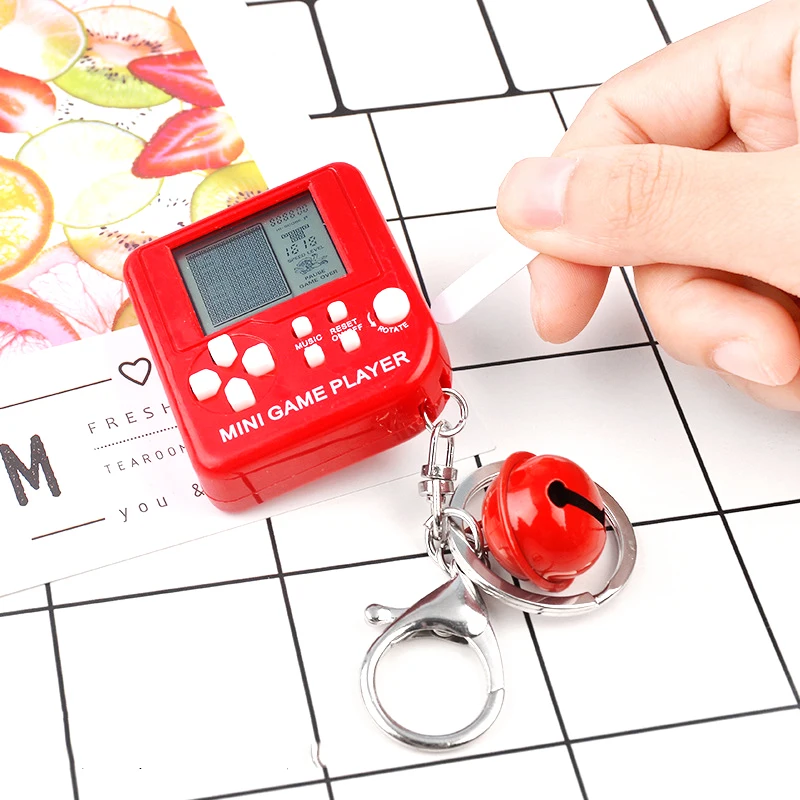 Kawaii брелок для ключей игрушка Классический с Мини Игровой машиной детей мини