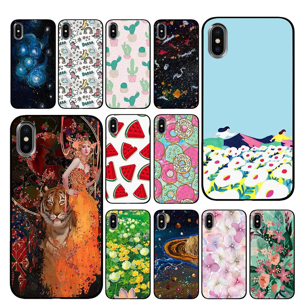 Cool joy черный чехол ТПУ для iPhone 5 5S 6 6s 7 8 Plus X XS XR 11 Pro Max|Чехлы-накладки| |
